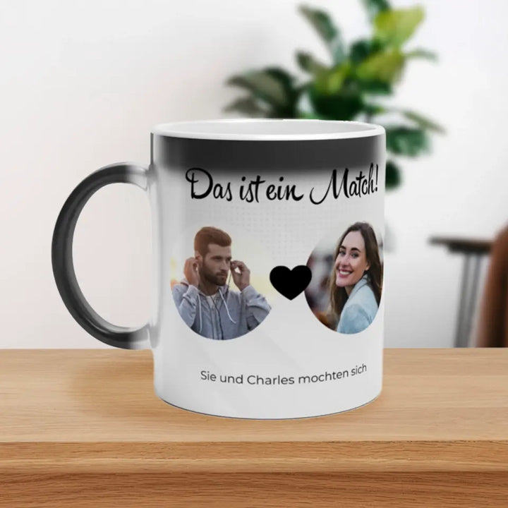 Das ist ein Match - Personalisierte Zaubertasse